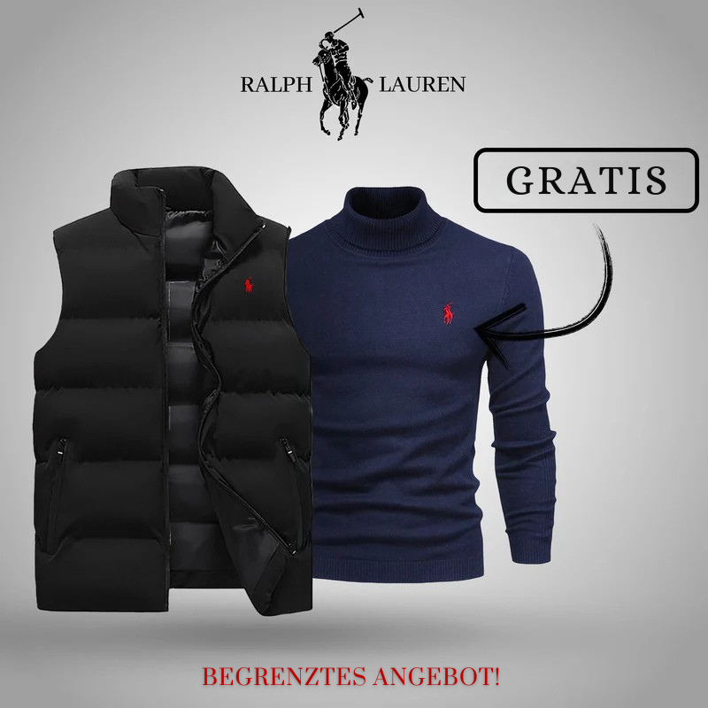 Ꮢalph Ⅼauren | Premium Herren Winterweste + Gratis Strickpullover Set